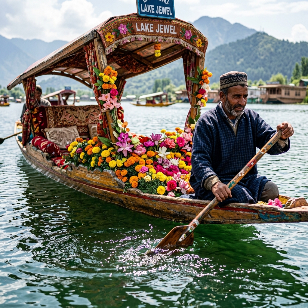 Luxury Travel in Kashmir - Shikara Ride on Dal Lake
